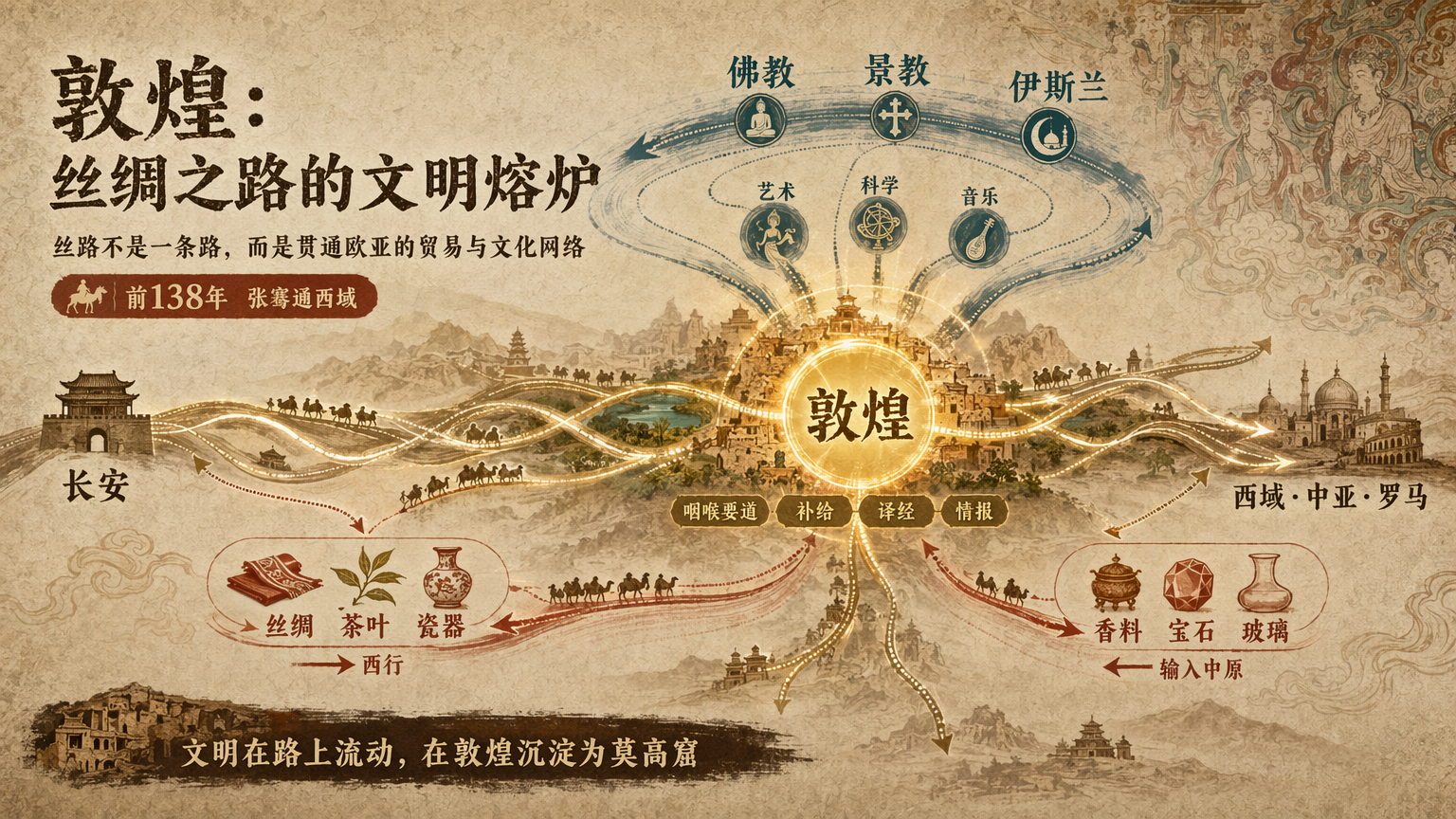 设计总监+GPT image 2 · 丝绸之路内容页
